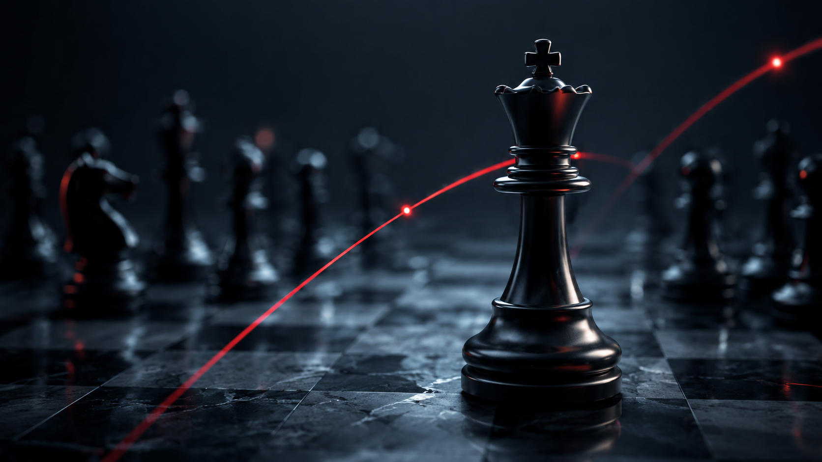 Pieza de ajedrez como símbolo de estrategia digital