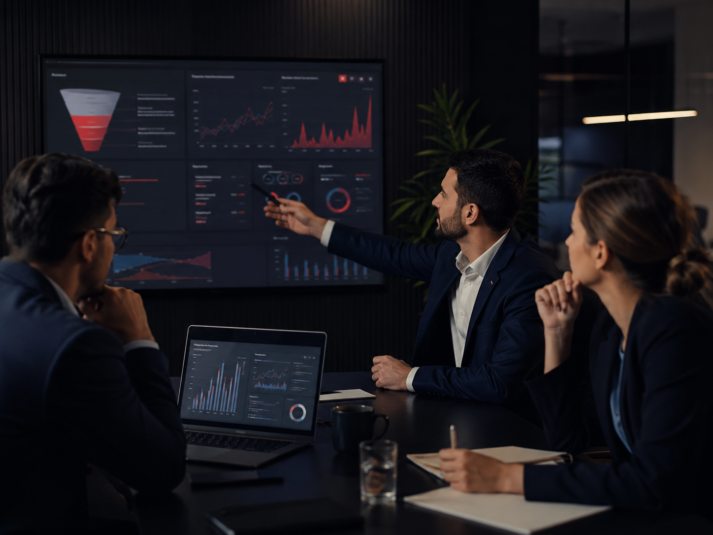 Equipo analizando estrategia de adquisición digital