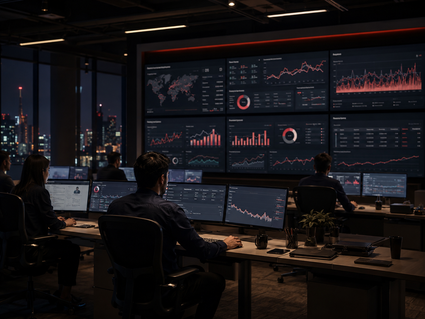 Equipo gestionando campañas SEM con dashboards de Google Ads